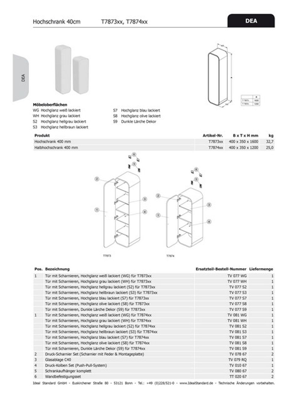 https://raleo.de:443/files/img/11ef17f1f21ed9c084e9dfd7edffa4c4/size_l/IS-Tuer-fuer-Hochschrank-DEA-m-Scharnier-Hgl-grau-lackiert-TV077WH gallery number 1